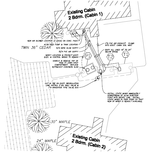 Shared septic site plan