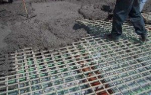 Glass FRP rebar used  in a reinforced concrete bridge deck