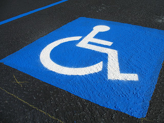 Accessible parking space